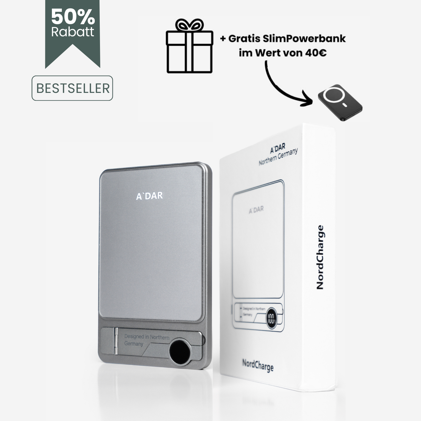 NordCharge - Magnetische PowerBank + SlimCharge