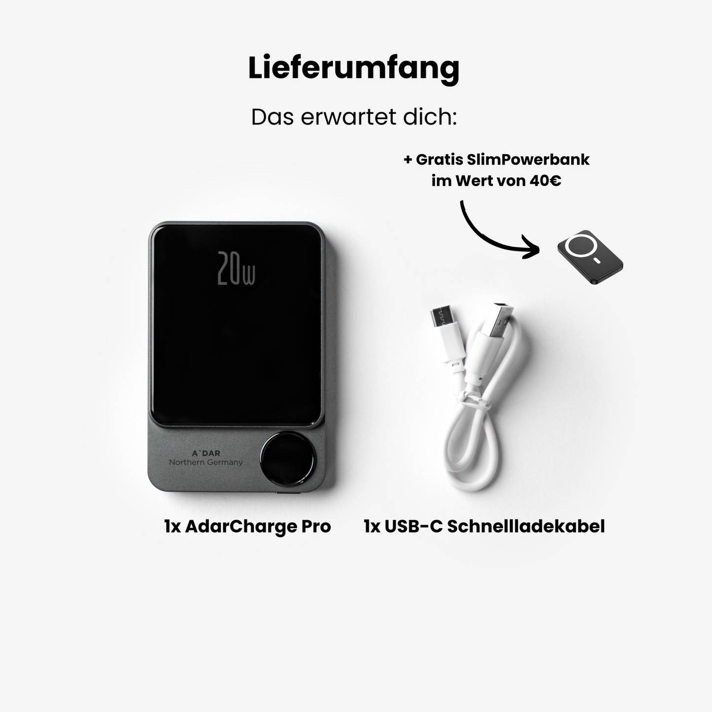 AdarCharge Pro - Magnetische PowerBank Summer Bundle
