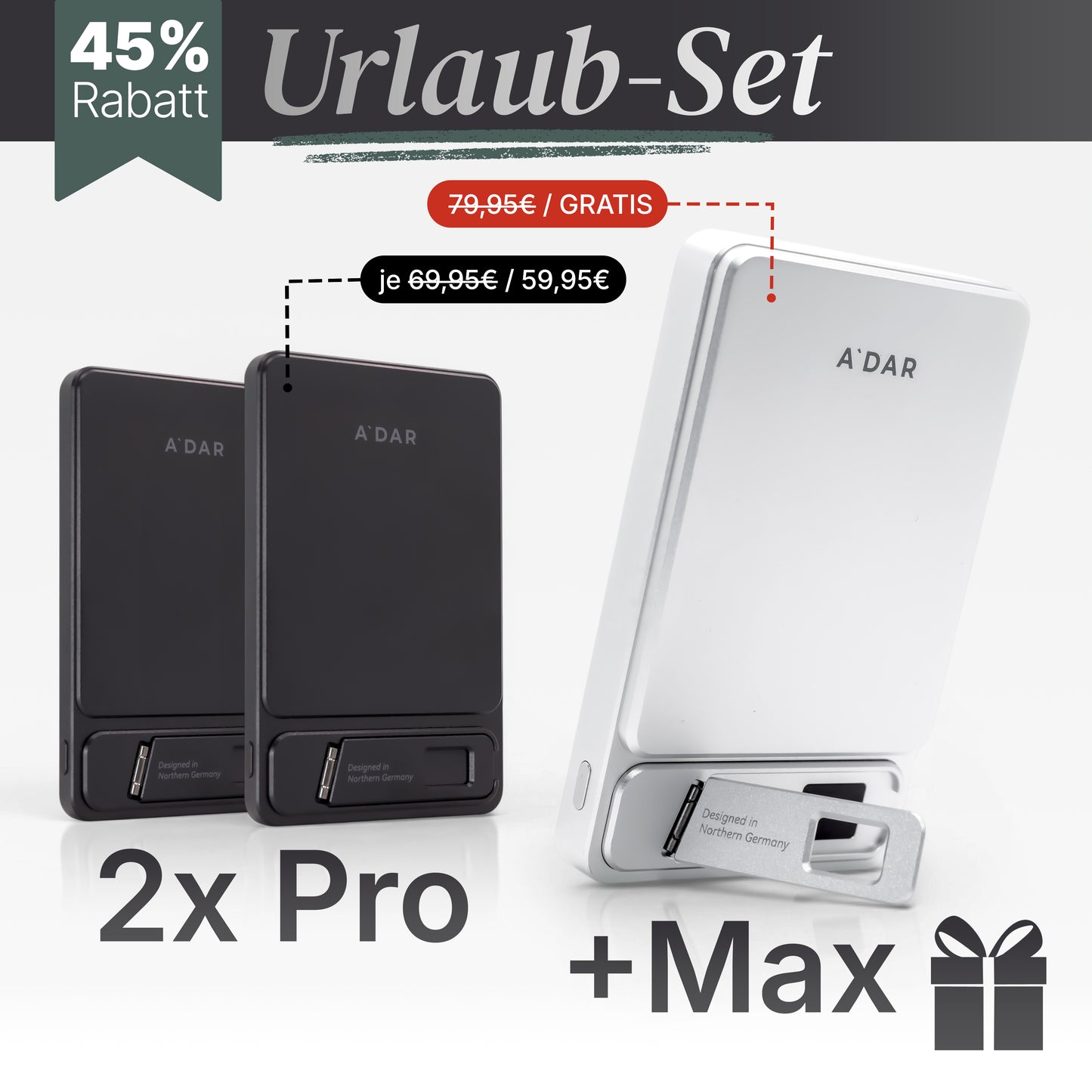 Magnetische PowerBank mit Überhitzungsschutz