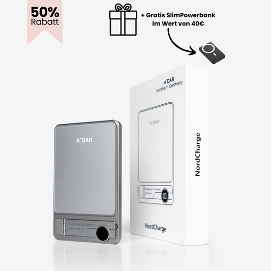 NordCharge - Magnetische PowerBank + SlimCharge - W