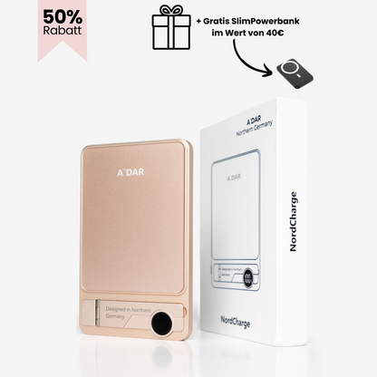 NordCharge - Magnetische PowerBank + SlimCharge - W