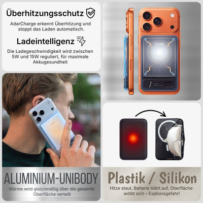 AdarCharge - magnetische Powerbank mit Überhitzungsschutz
