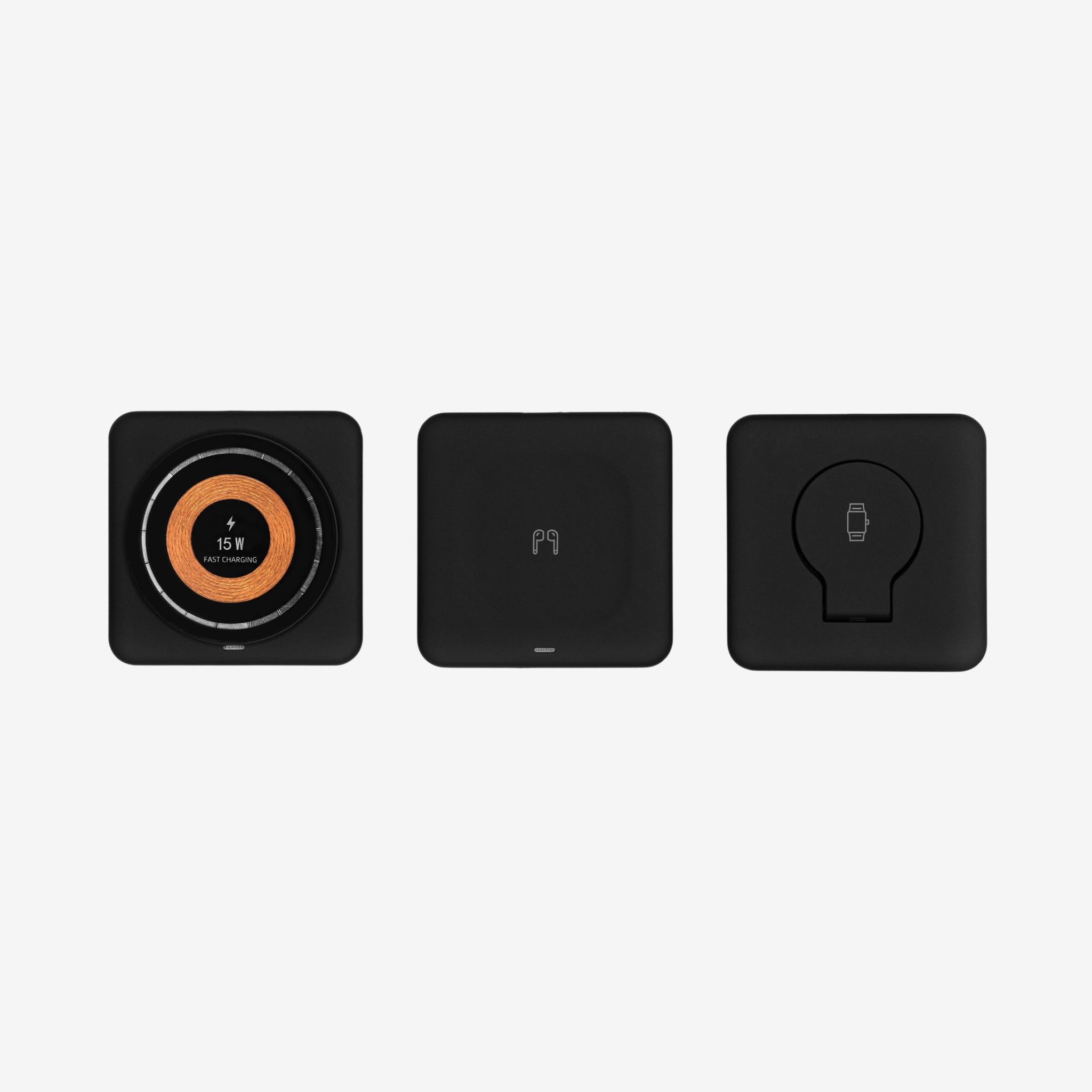TravelMaster - Faltbare 3 in 1 Kabellose Ladestation