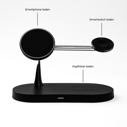 LuxCharge - 5 in 1 Magnetische Wireless Ladestation