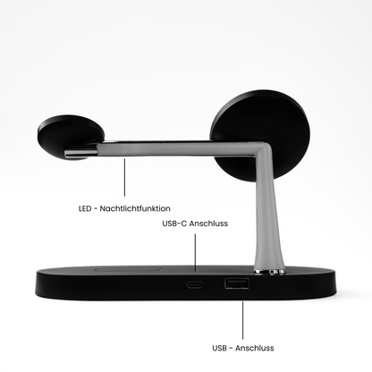 LuxCharge - 5 in 1 Magnetische Wireless Ladestation