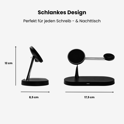 LuxCharge - 5 in 1 Magnetische Wireless Ladestation