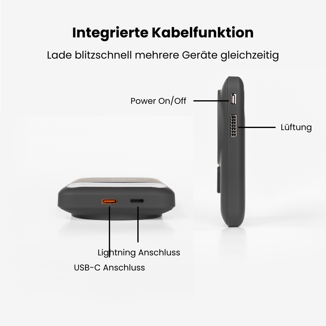 IceCharge - Magnetische PowerBank +  integrierte Kühlung