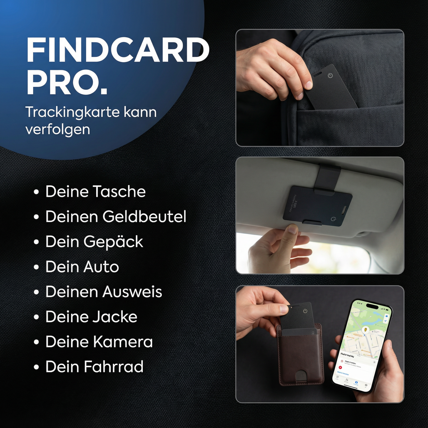 FindCard Pro - Tracking-Karte