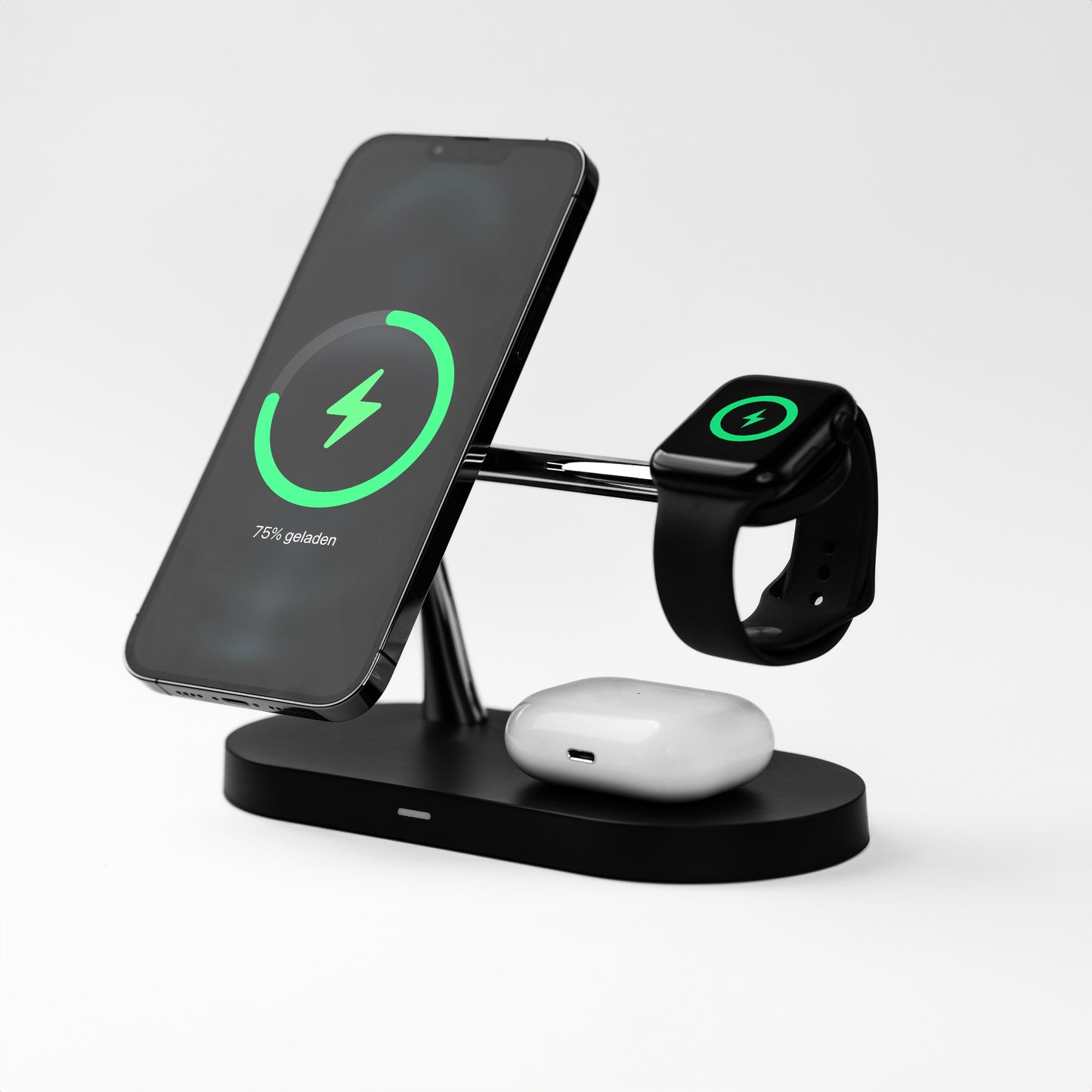 LuxCharge - 4-in-1 Kabellose Ladestation für Apple und Samsung (Android)