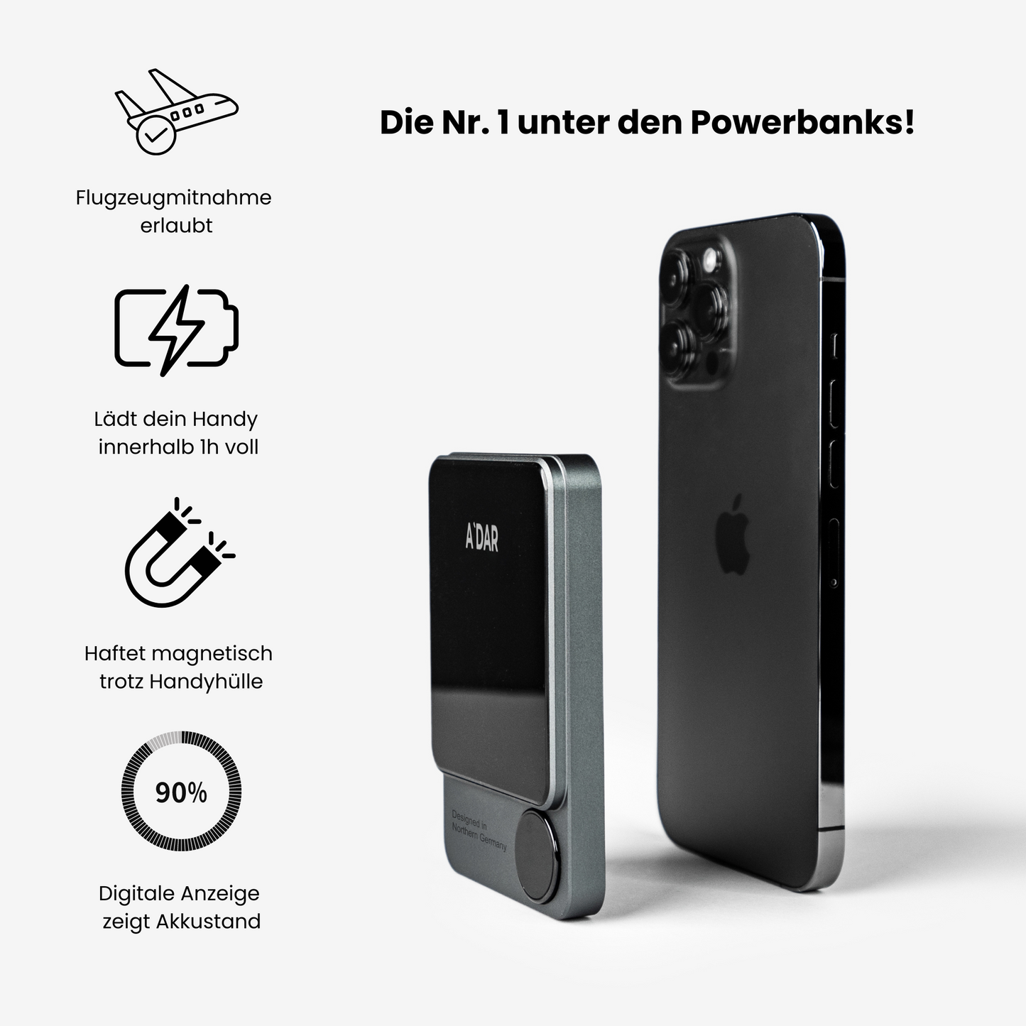 AdarCharge Pro - Magnetische PowerBank