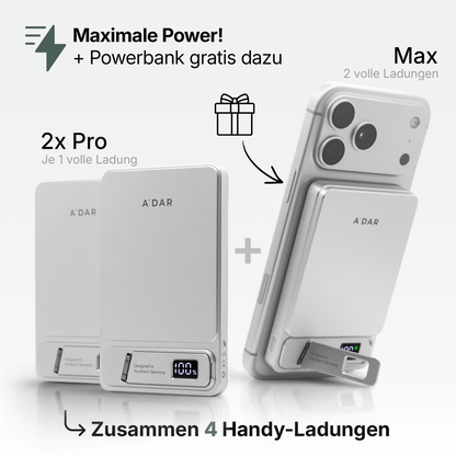 Magnetische PowerBank mit Überhitzungsschutz