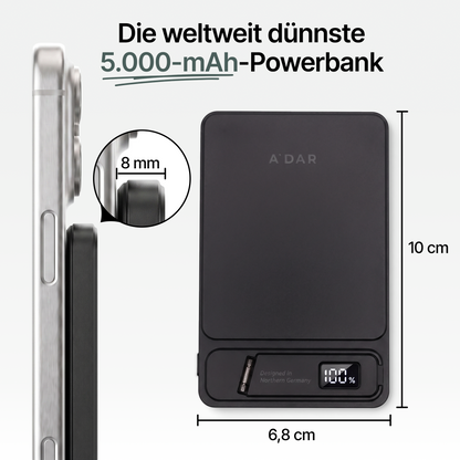 Magnetische PowerBank mit Überhitzungsschutz