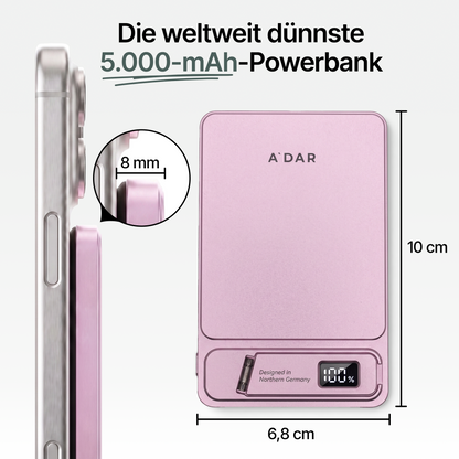 Magnetische PowerBank mit Überhitzungsschutz