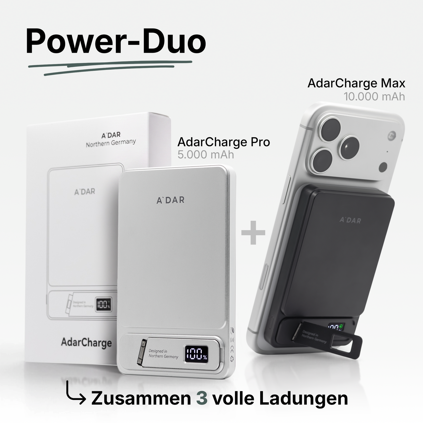 Magnetische PowerBank mit Überhitzungsschutz