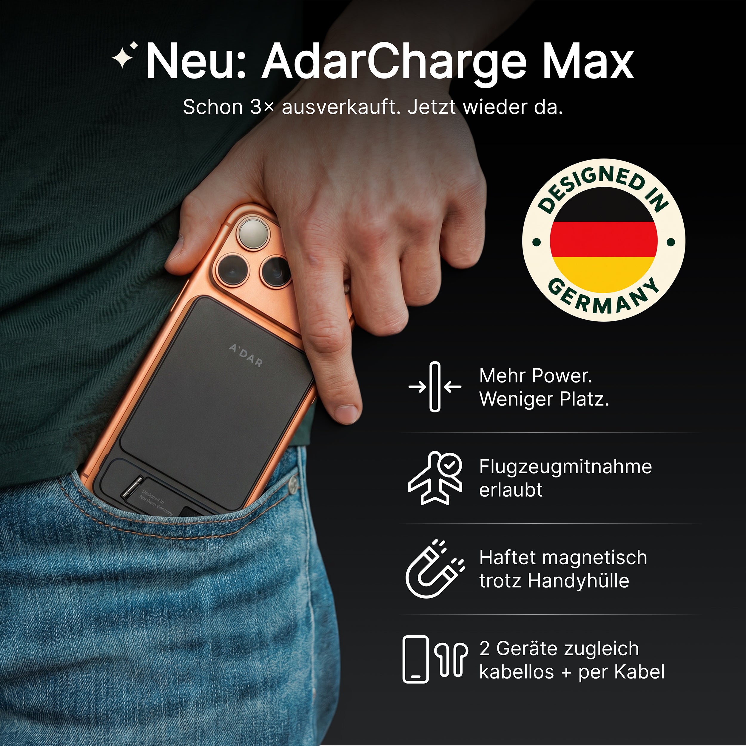 Magnetic Power Bank with Overheating Protection