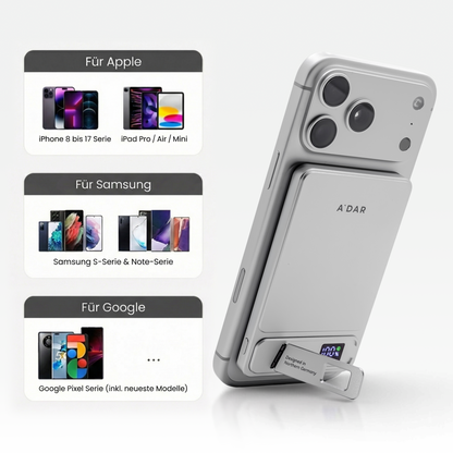 Magnetische PowerBank mit Überhitzungsschutz